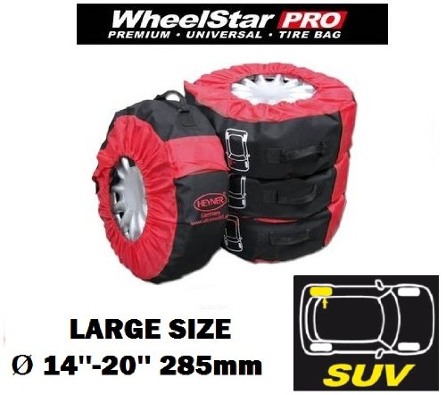 Premium XL Wheel Tyre storage bags set of 4 14''-20'' Large size