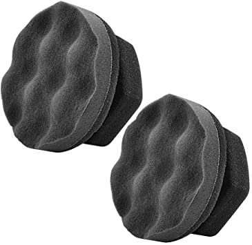 IPELY 2 Pack Large Tire Dressing Applicator Pad, Durable and Reusable Hex-Grip Tire Detailing Tool for Applying Tire Shine