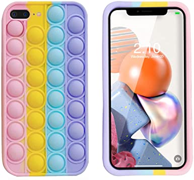 iPhone Xr Case, Pop Bubble Squeeze Sensory Fidget Cute 3D Cartoon Silicone Animal Shockproof Anti-Bump Protector Lovely Kids Girls Gifts Cover Skin Shell for iPhone Xr 6.1”