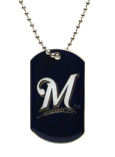 Milwaukee Brewers - MLB Enameled Logo Dog Tag Necklace