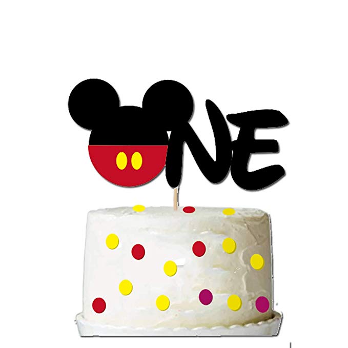 GmakCeder ONE Cake Topper for Mickey 1st First Birthday