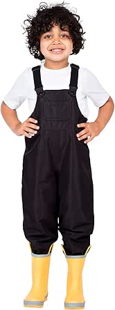 JAN & JUL Waterproof Rain Bib Pants, Overalls for Toddlers and Kids