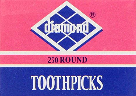 Diamond Round Toothpick Tray, 250 Count