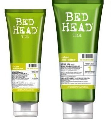 Bed Head By Tigi - Urban Anti-Dotes Set Of 2 - Re-Energize 1 Shampoo 250ml & Re-Energize 1 Conditioner 200ml by Tigi