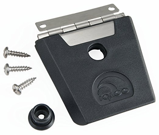 Igloo Hybrid Stainless and Plastic Latch (3.38 L x 0.57 W x 0.57 D Inches) - Black/Silver