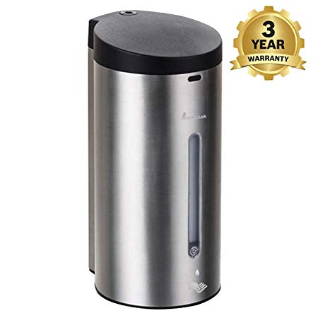 Albayrak Premium Automatic Touchless Soap & Shampoo Dispenser - Wall Mounted Stainless Steel Dispenser for Bathroom & Kitchen - Ideal for Commercial and Public Places- Large Capacity - 3Year Warranty
