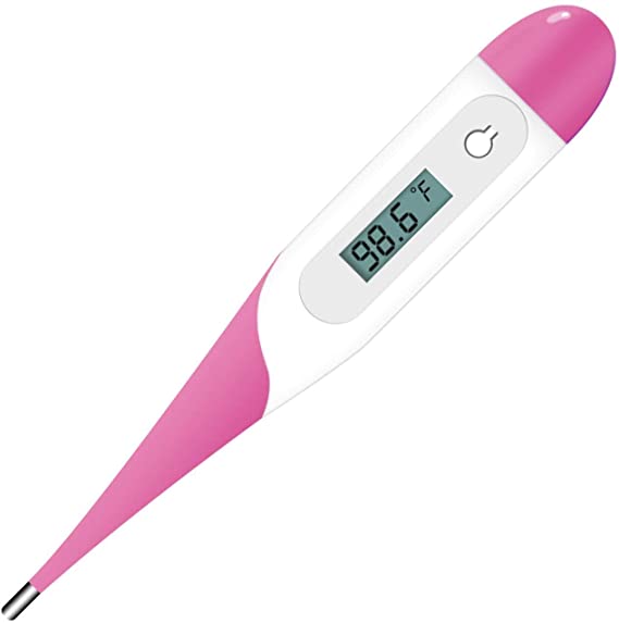 Mdzgsl Medical Digital Thermometer, Fever Thermometer for Babies, Children and Adults, AccurateBody Thermometer for Oral, Fast Temperature Reading Red