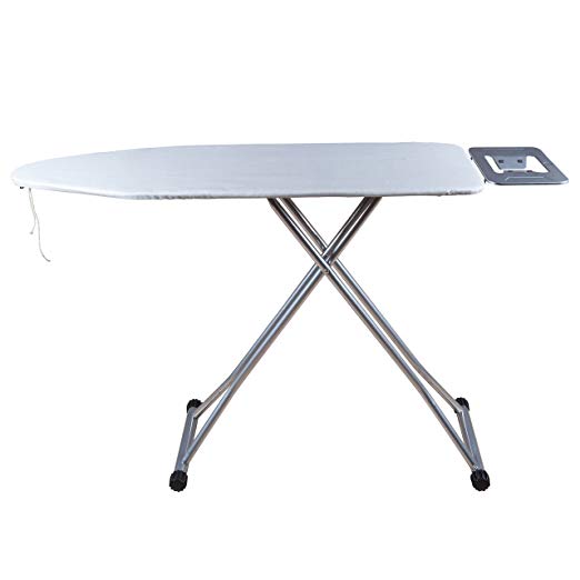 Viasonic Premium  Ironing Board - Premium Felt Underlay - Cotton Poly Blend Cover - Easy Fold Lever - Sturdy And Dependable - 48" x 15" - Everyday Use by Unity