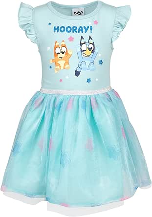 Bluey Bingo Girls Dress Toddler to Big Kid