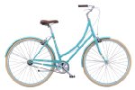 PUBLIC Bikes Women's C1 Dutch Style Step-Thru Single-Speed City Bike, 16"/Small, Turquoise (2015 Model)