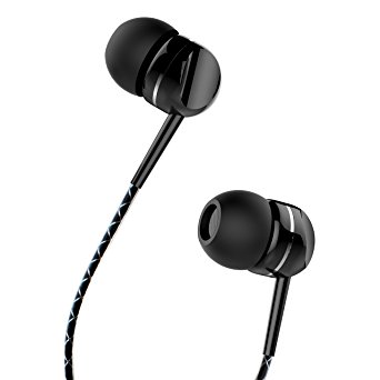 PWOW In Ear Earphones Stereo In Ear Headphones with Mic Wired Earbuds