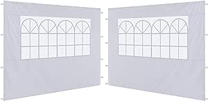 ABCCANOY 2 Packs of 10X10 Canopy Sidewalls with Church, White