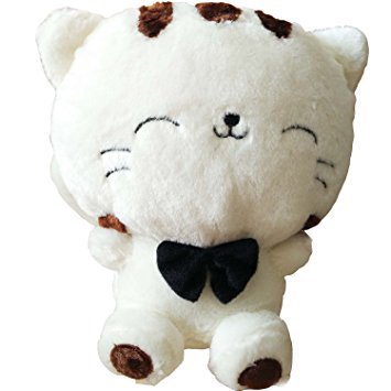18" 45CM Include Tail Cute Plush Stuffed Toys Cushion Fortune Cat Doll High 13'' Beige Color