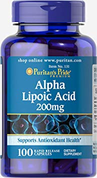 Puritan's Pride Alpha Lipoic Acid 200 mg-100 Capsules