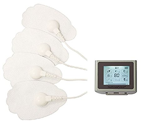 Lifetime Warranty! NTS8 8 Modes HealthmateForever Digital TENS unit Mini Electric Massager | Professional Action Palm Massager | Micro Mini Electronic Impulse Pulse Massager (green)