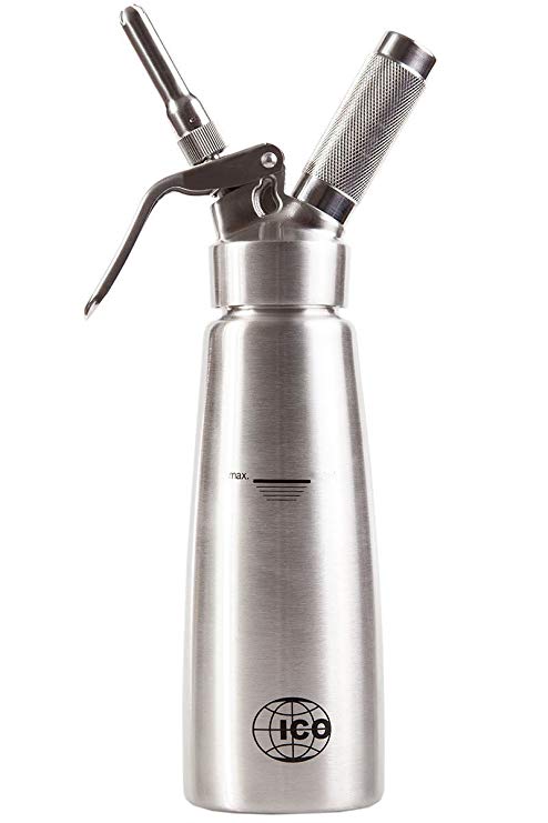 ICO Trading Professional Stainless Steel Cream Whipper, 1 Litre, Silver