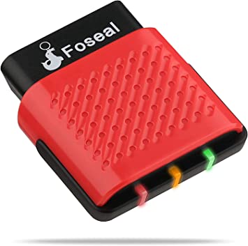 Foseal OBD2 Scanner Bluetooth 4.0, OBD II Code Reader for iOS, Android & Windows, Diagnostic Tool for Check Engine Light