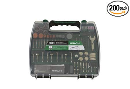 Hitachi 115005 Rotary Tool Accessory Kit, 200-Piece (Discontinued by the Manufacturer)