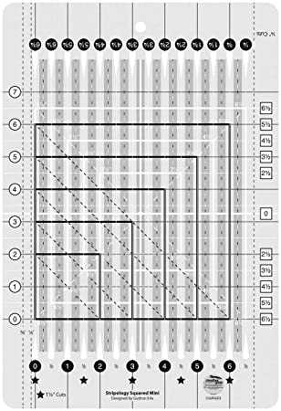 Creative Grids Stripology Squared Mini Quilting Ruler