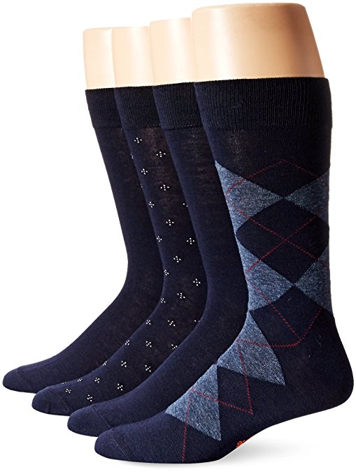 Dockers Men's 4 Pack Argyle Dress Socks