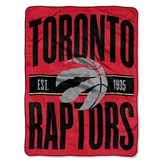 The Northwest Company Toronto Raptors NBA Clear Out Micro Raschel Throw, One Size, Multi