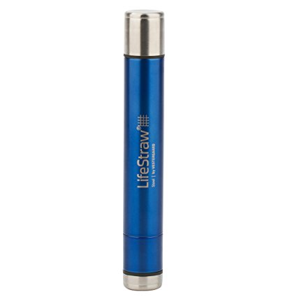 LifeStraw Steel Personal Water Filter with Two-Stage Carbon Filtration