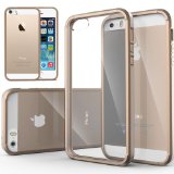 iPhone 5S case Caseology Clear back Bumper Beige DIY Customization Fusion Hybrid Cover Shock Absorbent Apple iPhone 5S case