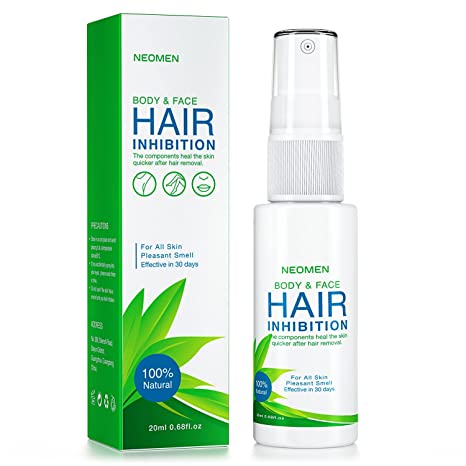 Neomen Hair Inhibitor, Painless Hair Stop Growth Spray, Premium Hair Removal Spray, Non-Irritating Hair Removal Inhibitor, for Face, Arm, Leg, Armpit, Make Your Skin Smooth