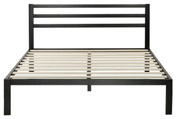 Zinus Modern Studio Platform 3000H Metal Bed Frame/Mattress Foundation with Headboard, Twin