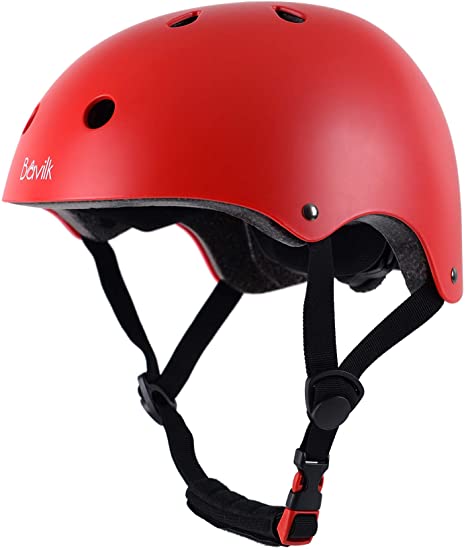 Bavilk Kids Bike Skateboard Helmet Classic Multi-Sport Scooter Roller Inline Skating Adjustable for Toddler Youth