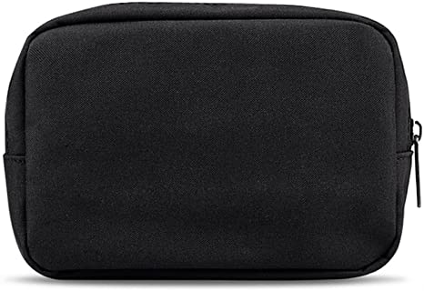 ERCENTURY Universal Electronics/Accessories Soft Carrying Case Bag, Durable & Light-weight,Suitable for Out-going, Business, Travel and Cosmetics Kit (Black-Small)