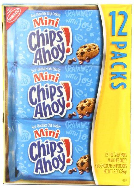 Chips Ahoy! Mini Chocolate Chip Cookies (1-Ounce Single-Serve Bags, 12-Pack)