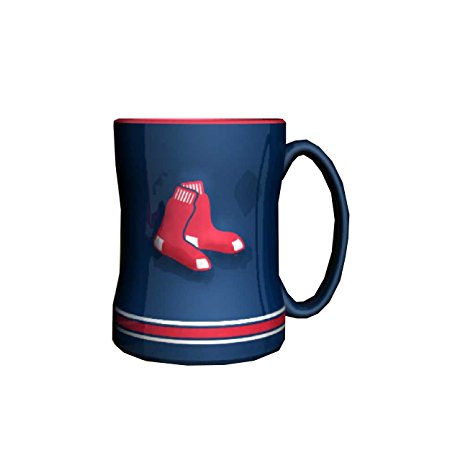 MLB Boston Red Sox Sculpted Relief Mug, 14-ounce