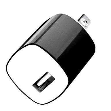 Power Adapter USB Charger Wall Plug For Electronic Devices (iPhone, iPad, Android, Samsung Galaxy, LG, etc.) (Black)
