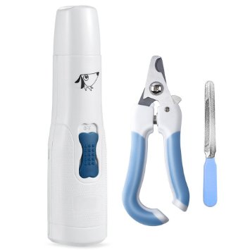 Pet Nail Grinder, Pet Nail Clippers, Pet Nail file, Amir® Pet Grooming Kit, Gentle Paws Premium Nail Grinder, Professional Pet Nail Trimmer Grooming Clippers for Dogs and Cats, Also for Small Pets, Puppies, Birds, Rabbits, Guinea Pigs.