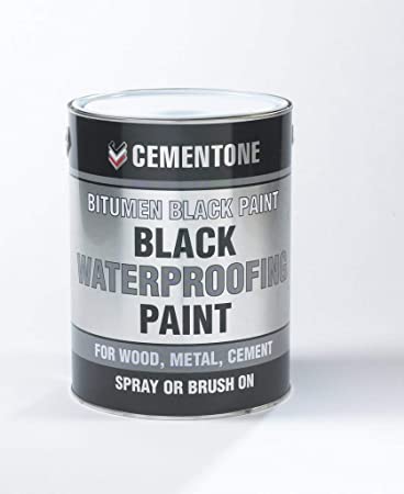 Bostik 2 x Cementone Bitumen Black Waterproofing Paint 1lt