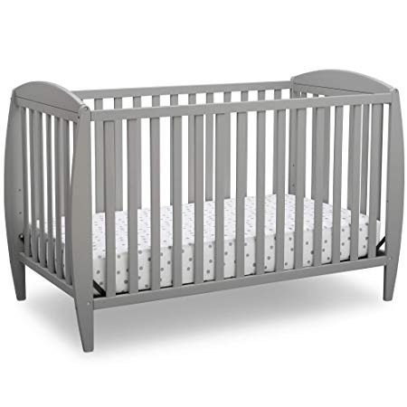 Delta Children Archer 4-in-1 Convertible Baby Crib, Grey