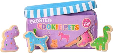 iscream Play with Your Food! Frosted Cookie Animals Fleece Play Pillow Set