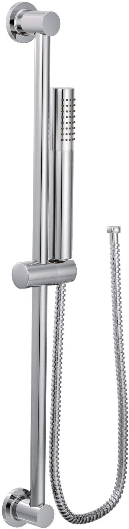 Moen 3887EP Collection Modern Eco-Performance Handshower Handheld Shower with 30 Slide Bar and 69-Inch Metal Hose, 1, Chrome