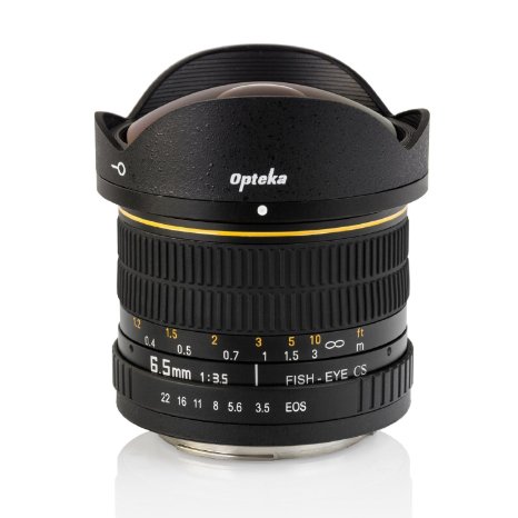 Opteka 6.5mm f3.5 HD Aspherical Fisheye Lens with Removable Hood for Nikon D4S, DF, D4, D3X, D810, D800, D750, D610, D600, D7200, D7100, D5500, D5300, D5200, D5100, D3300 and D3200 Digital SLR Cameras