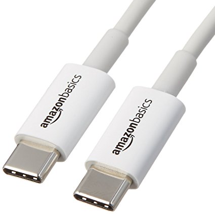 AmazonBasics USB Type-C to USB Type-C 2.0 Cable - 6-Feet  (1.8 Meters), White, 10-Pack