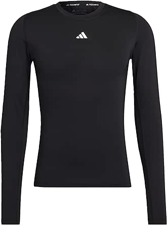 adidas Men's Techfit Training Long-sleeve Top Long Sleeve T-Shirt (pack of 1)