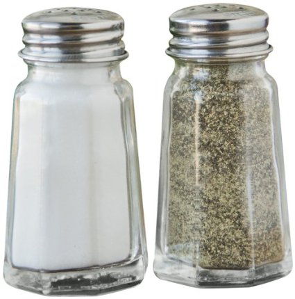 Fox Run Salt and Pepper Shaker Set, Glass