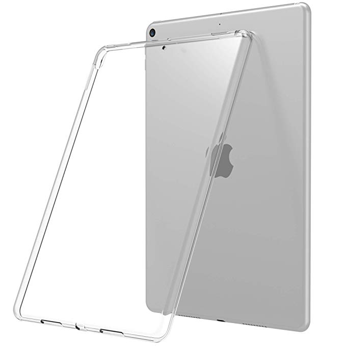 Luvvitt iPad Air Case 2019 3rd Generation and iPad Pro 10.5 Clarity Flexible TPU Silicone Slim and Light Back Cover for Apple - Clear