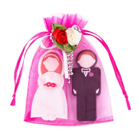 Enfain Wedding Gift USB Flash Drive 16GB (Include a Groom 16GB and Bride 16GB) with Gift Package
