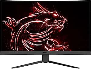 MSI G27CQ4 E2, 27" 1500R Curved Gaming Monitor, 2560x1440 (WQHD), VA, 170Hz, 1ms, FreeSync Premium, HDMI, DisplayPort, Height Adjustable