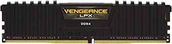 Corsair Vengeance LPX 4GB (1x4GB) DDR4 Dram 2400MHz (PC4-19200) C16 Memory Kit, Black CMK4GX4M1A2400C16