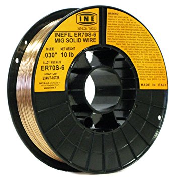 INEFIL ER70S-6 .030-Inch on 10-Pound Spool Carbon Steel Mig Solid Welding Wire