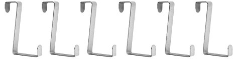 Home-X Over the Door Hooks. Set of 6