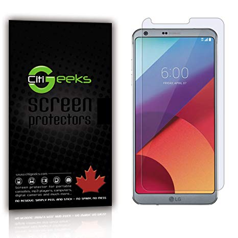 LG G6 High Definition (HD) Screen Protectors - [Ultra Clear] Maximum Clarity, Invisible Screen Protector with Accurate Touch Screen Sensitivity [3-Pack] CitiGeeks